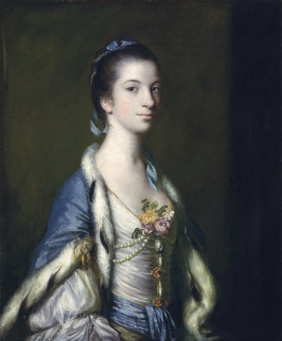 Portret van een dame, 1758 door Joshua Reynolds